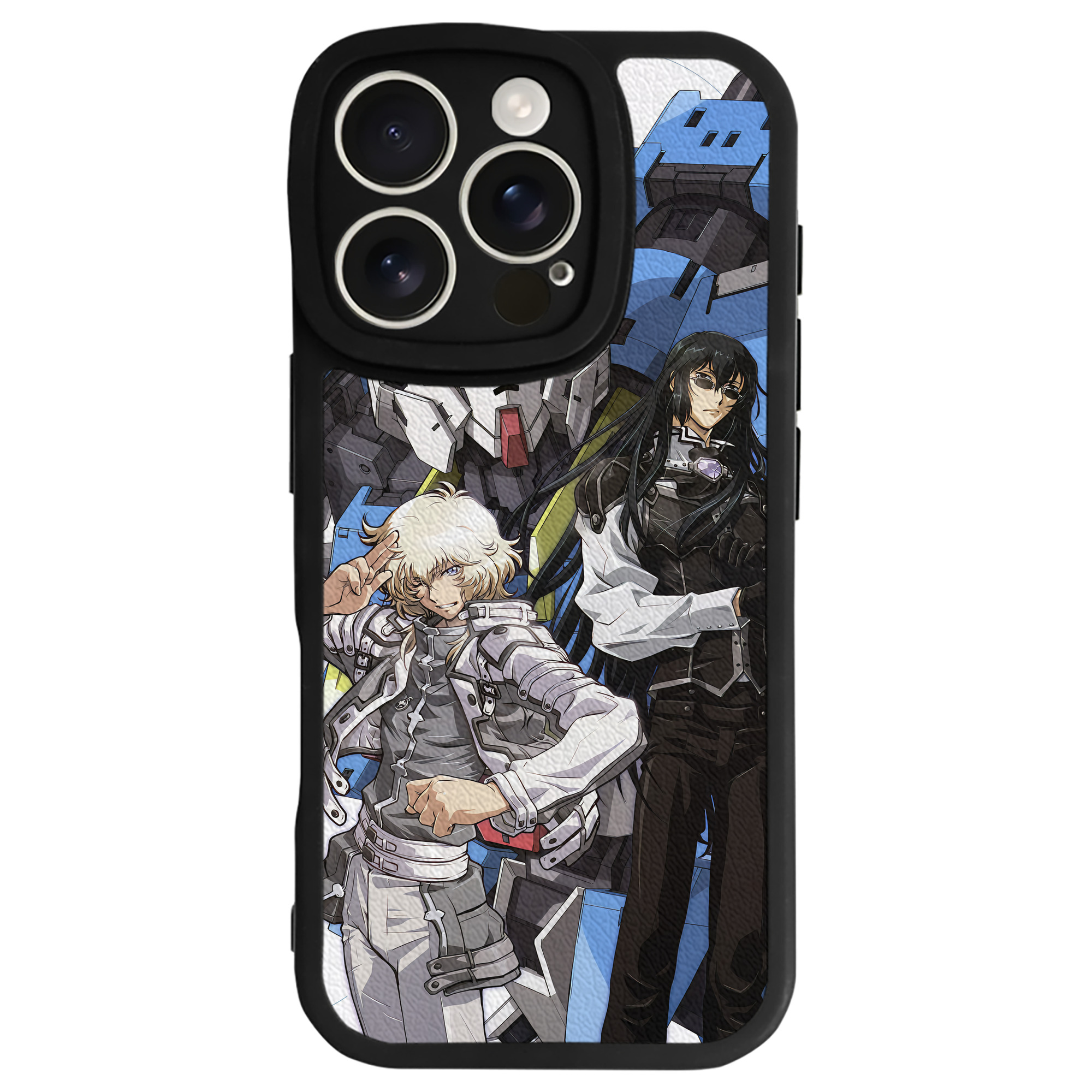 （画像用） 機動戦士ガンダム Mobile Suit Gundam 【iPhone 16シリーズ対応】シリコンスマホケース（レザー調） 材質：シリコン